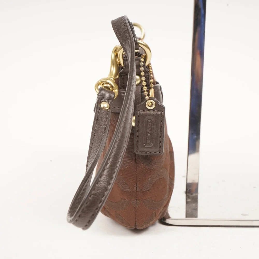 NWT $98 Coach Brooke Op Art Brown/Ebony Wristlet 43105 BBREB - Picture 5 of 12